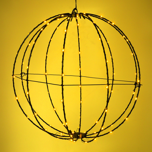 Lichtbol op batterijen Ø 38 cm | Extra warm wit & warm wit | 90 lampjes LDR07355 - 2