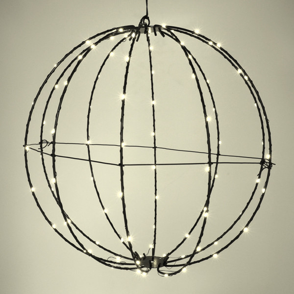 Lichtbol op batterijen Ø 38 cm | Extra warm wit & warm wit | 90 lampjes LDR07355 - 3