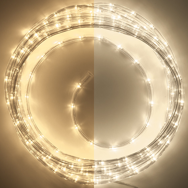 123led Lichtslang 12 meter | extra warm wit & warm wit | 288 lampjes  LDR07310 - 1