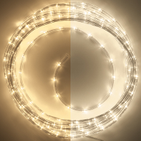 123led Lichtslang 12 meter | extra warm wit & warm wit | 288 lampjes  LDR07310