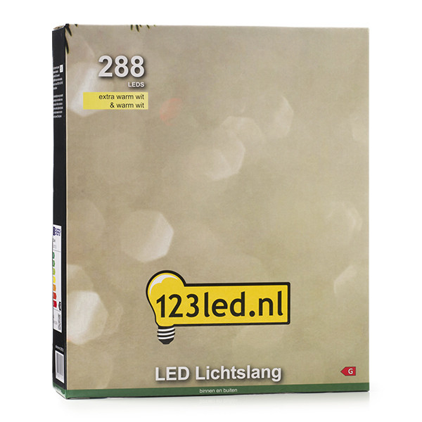 123led Lichtslang 12 meter | extra warm wit & warm wit | 288 lampjes  LDR07310 - 8