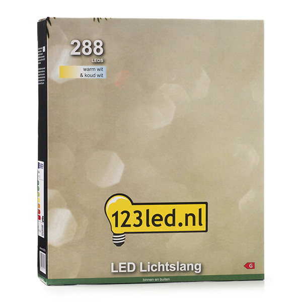 123led Lichtslang 12 meter | koud wit & warm wit | 288 lampjes  LDR07314 - 8