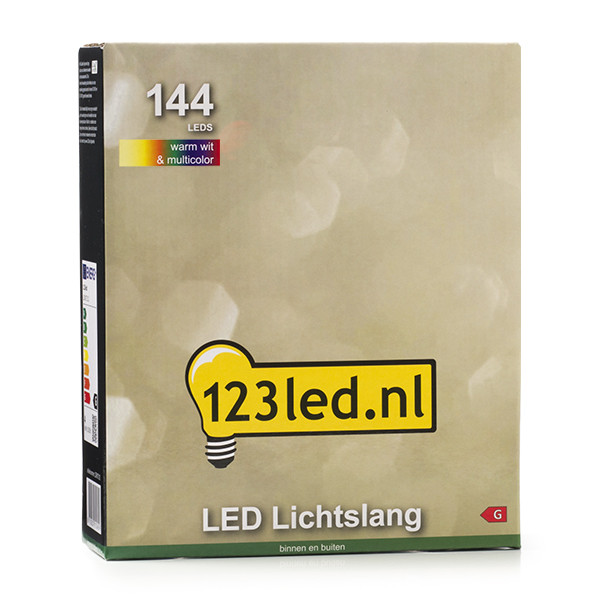 123led Lichtslang 6 meter | multicolor & warm wit | 144 lampjes  LDR07316 - 8