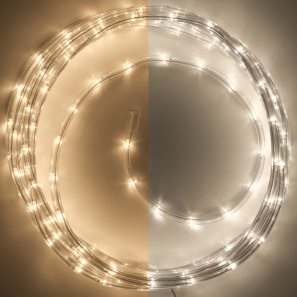 123led Lichtslang 9 meter | extra warm wit & warm wit | 216 lampjes  LDR07309 - 1