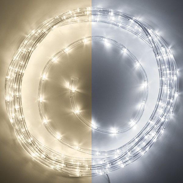 123led Lichtslang 9 meter |  koud wit & warm wit | 216 lampjes  LDR07313 - 1