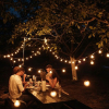 123led Lichtsnoer buiten 10 meter | 10x E27 fitting | IP54 | Zwart  LDR07828 - 4