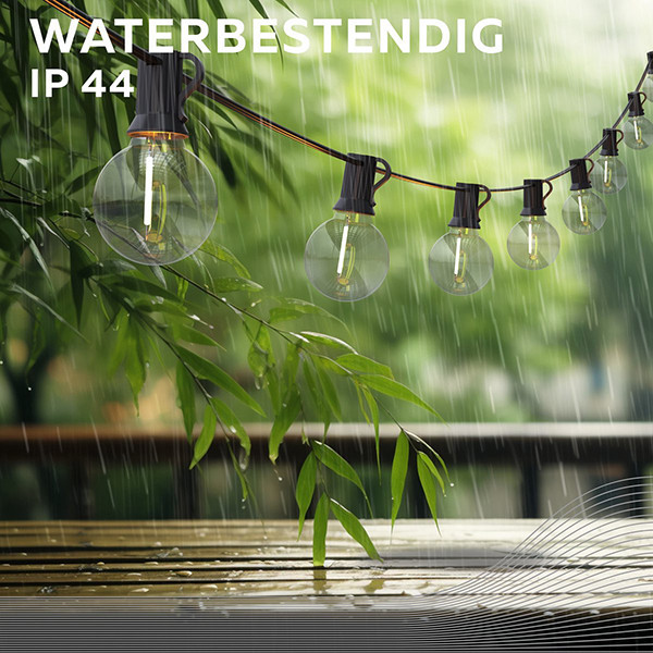 123led Lichtsnoer buiten 45 meter | Kogel G40 | 2700K | 75 lampjes | 24V  LDR08585 - 3