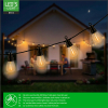 Lichtsnoer buiten 6.5 meter | Edison ST38 | Daglichtsensor | 1800K | 10 lampjes LDR06828 - 3