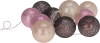 123led Lichtsnoer kerst op batterijen | Ø 6 cm | Goud, Roze, Donkerrood | 10 stuks  LKO00711 - 2