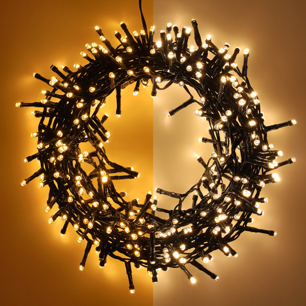 Micro clusterverlichting 11 meter | extra warm wit & warm wit | 400 lampjes LDR07416 - 1
