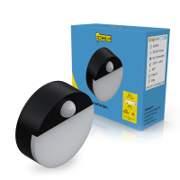 123led Nachtlamp op batterijen met sensor | Rond |  3x AAA | 3000K | 35 lumen | Zwart  LDR02213