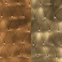 123led Netverlichting 200 x 140 cm | extra warm wit & warm wit | 252 lampjes  LDR07302