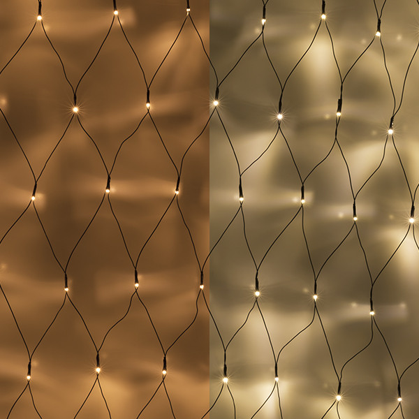 123led Netverlichting 500 x 80 cm | extra warm wit & warm wit | 240 lampjes  LDR07303 - 1