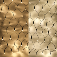 123led Netverlichting 90 x 50 cm | extra warm wit & warm wit | 100 lampjes  LDR07155