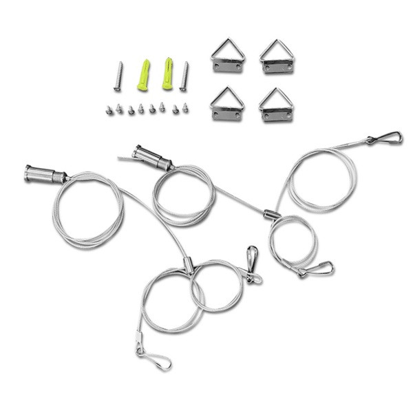 Ophangset voor led panelen met 4 staaldraden LDR08829 - 1