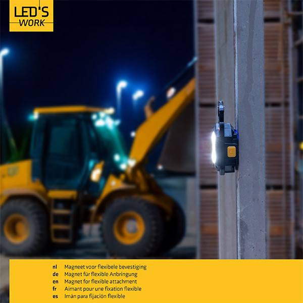 Oplaadbare LED sleutelhanger zaklamp | 750 lumen | IP20 | Zwart LDR06827 - 6