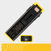 123led Oplaadbare looplamp | 5000K | 500 lumen | IP53 | Zwart  LDR06801 - 4