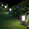 123led Oplaadbare solar lantaarn met sensor | Mini London | 12 lumen | Zilver | 4 stuks  LDR09432 - 2