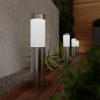 123led Oplaadbare solar lantaarn met sensor | Mini London | 12 lumen | Zilver | 4 stuks  LDR09432 - 3
