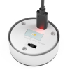 123led Oplaadbare solar lantaarn met sensor | Mini London | 12 lumen | Zilver | 4 stuks  LDR09432 - 4