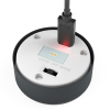 123led Oplaadbare solar lantaarn met sensor | Mini London | 12 lumen | Zwart | 4 stuks  LDR09433 - 4