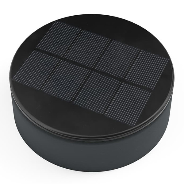 123led Oplaadbare solar lantaarn met sensor | Mini London | 12 lumen | Zwart | 4 stuks  LDR09433 - 5