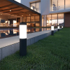 123led Oplaadbare solar lantaarn met sensor | Mini London | 12 lumen | Zwart | 4 stuks  LDR09433 - 2