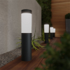 123led Oplaadbare solar lantaarn met sensor | Mini London | 12 lumen | Zwart | 4 stuks  LDR09433 - 3