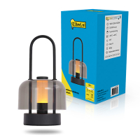 Oplaadbare tafellamp 24 cm | Marrakesh | 1800-3000-5000K | Dimbaar | IP20 | 1.3W | Zwart LDR08869