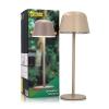 Oplaadbare tafellamp 30 cm | Atlanta | 2700-3000-4000K | Dimbaar | IP54 | Zandkleur | 2.5W LDR08853 - 2