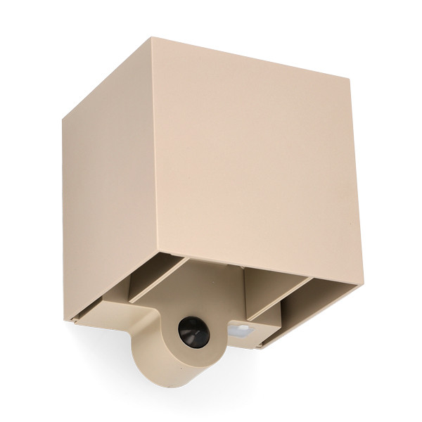 Oplaadbare wandlamp met schemersensor | Up & Down | Amarillo | 2700K | IP54 | 2.5W | Zandkleur LDR08854 - 1