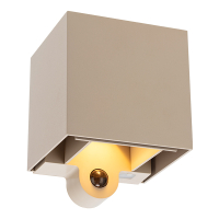 Oplaadbare wandlamp met sensor | Up & Down | Amarillo | 2700K | 300 lumen | IP54 | 2.5W | Zandkleur LDR08854