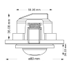 123led PIR bewegingssensor | Inbouw | 360° | IP20 | Wit  LDR06695 - 4