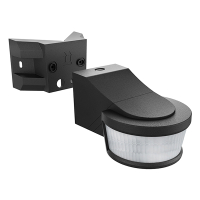 123led PIR bewegingssensor | Opbouw | 270° | IP44 | Zwart  LDR06378