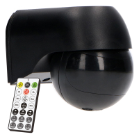 123led PIR bewegingssensor | Opbouw | Incl. Afstandsbediening | IP54 | Zwart  LDR06696