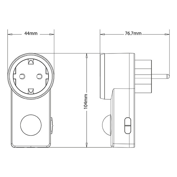 123led PIR bewegingssensor | Plug-in | 120° | IP20 | Wit  LDR06699 - 4