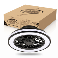 Plafondventilator met LED lamp | Ø 38 cm | 2700-6500K | Zwart | 39W LDR02470