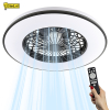 Plafondventilator met LED lamp | Ø 48.5 cm | 2700-6500K | Zwart | 63W LDR02466 - 2