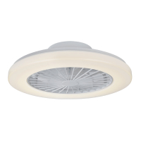 123led Plafondventilator met LED lamp | Ø 48 cm | 2000-4000K | Wit | 55W  LDR06772