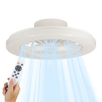 123led Plafondventilator met LED lamp | Ø 48 cm | 2000-4000K | Wit | 55W  LDR06772
