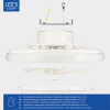 123led Plafondventilator met LED lamp | Ø 48 cm | 2000-4000K | Wit | 55W  LDR06772 - 6