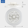 123led Plafondventilator met LED lamp | Ø 48 cm | 2000-4000K | Wit | 55W  LDR06772 - 7