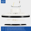 123led Plafondventilator met LED lamp | Ø 48 cm | 2000-4000K | Zwart | 55W  LDR06773 - 6