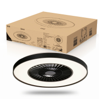 Plafondventilator met LED lamp | Ø 60.4 cm | 2000-4000K | Zwart | 52W LDR02462