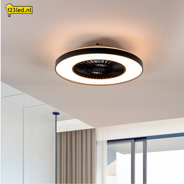 Plafondventilator met LED lamp | Ø 60.4 cm | 2000-4000K | Zwart | 52W LDR02462 - 3