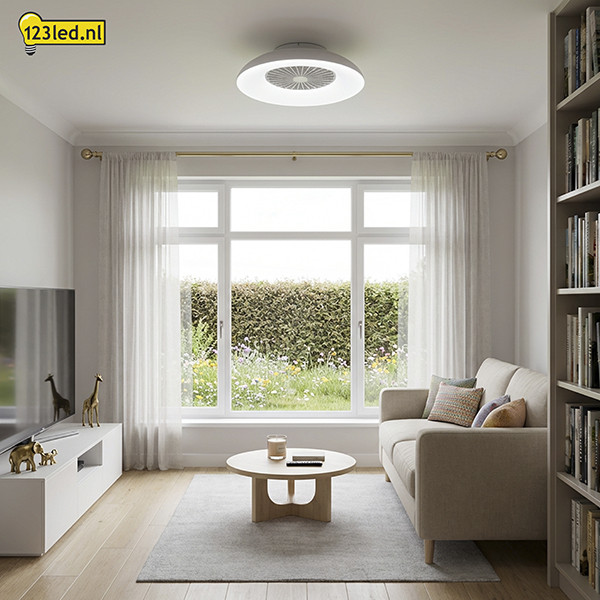 Plafondventilator met LED lamp | Ø 60 cm | RGB + 2700-6500K | Wit | 54W LDR02469 - 3