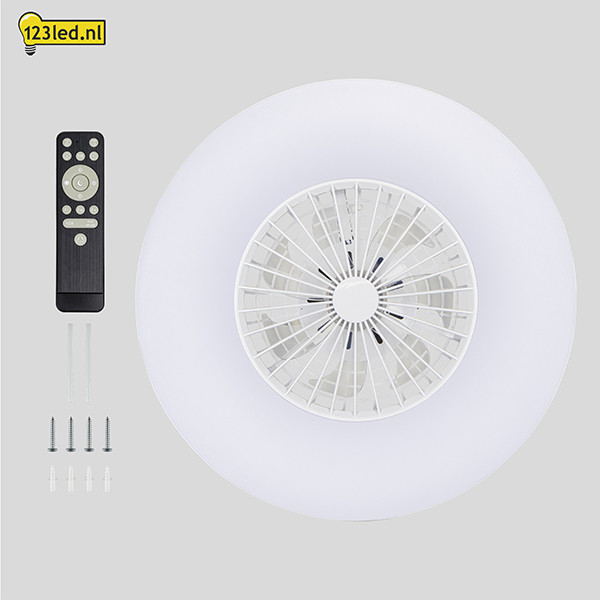 Plafondventilator met LED lamp | Ø 60 cm | RGB + 2700-6500K | Wit | 54W LDR02469 - 9