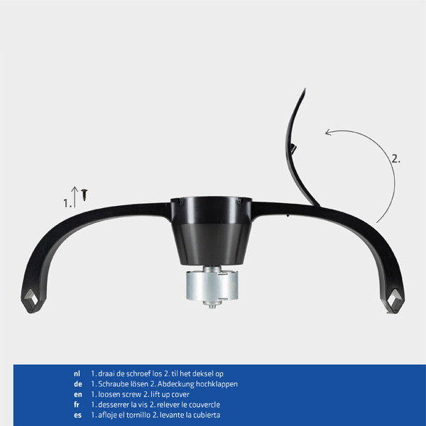 123led Plafondventilator met LED lamp | Ø 73.6 cm | 2000-4000K | Zwart | 65W  LDR06807 - 7