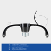123led Plafondventilator met LED lamp | Ø 73.6 cm | 2000-4000K | Zwart | 65W  LDR06807 - 7