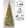 Pop up kerstboom 1.80 meter | Warm wit | 150 lampjes | Champagne goud LKO00873 - 2
